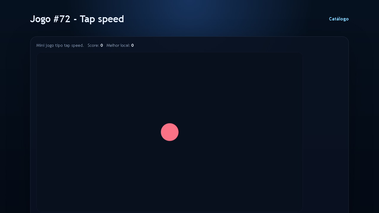 Jogo #72 - Tap speed