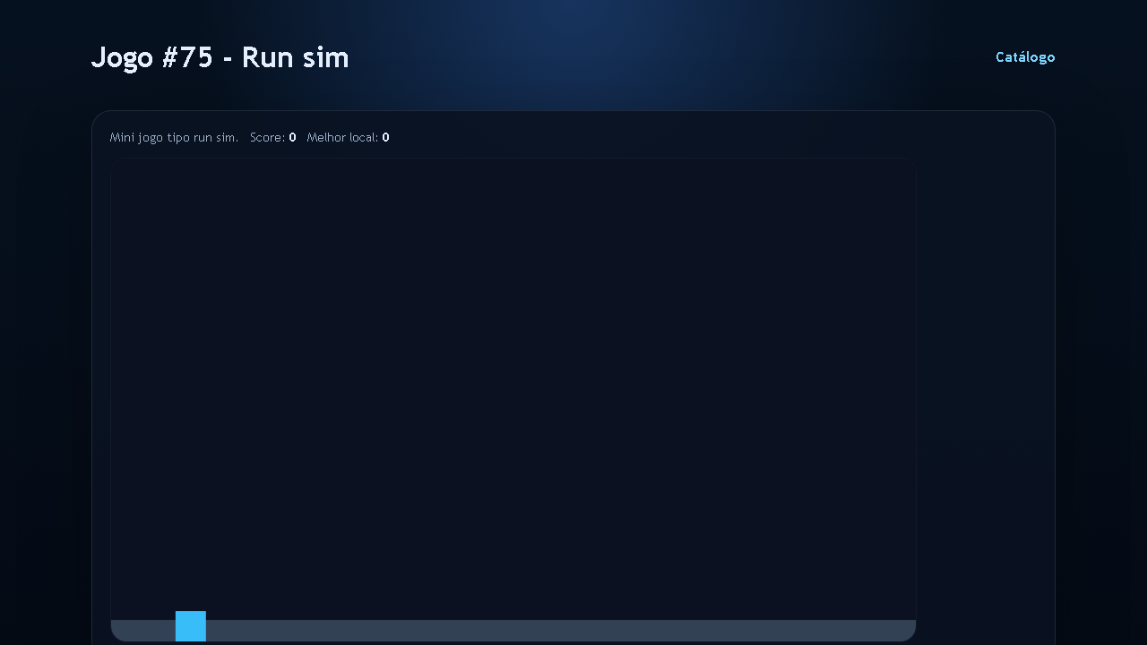 Jogo #75 - Run sim