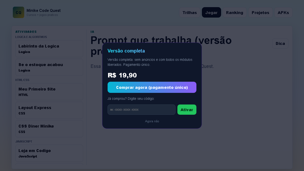 Prompt que Trabalha